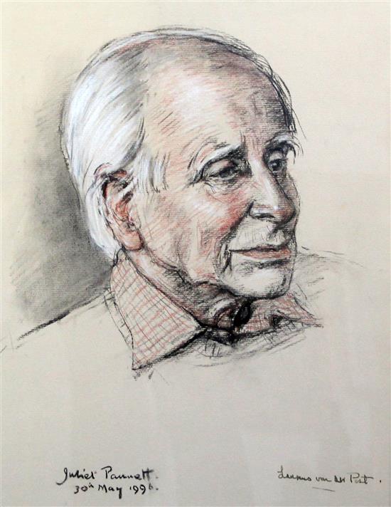 Juliet Pannett (1911-2005) Portrait of Laurens Van Der Post, 16 x 12in.